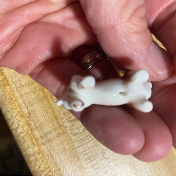 Vintage Miniature Porcelain Daschund Figurine 1” - Picture 2 of 5
